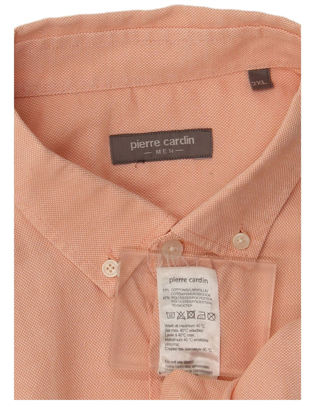 Ανδρικό πουκάμισο Pierre Cardin 2XL ροζ βαμβακερό