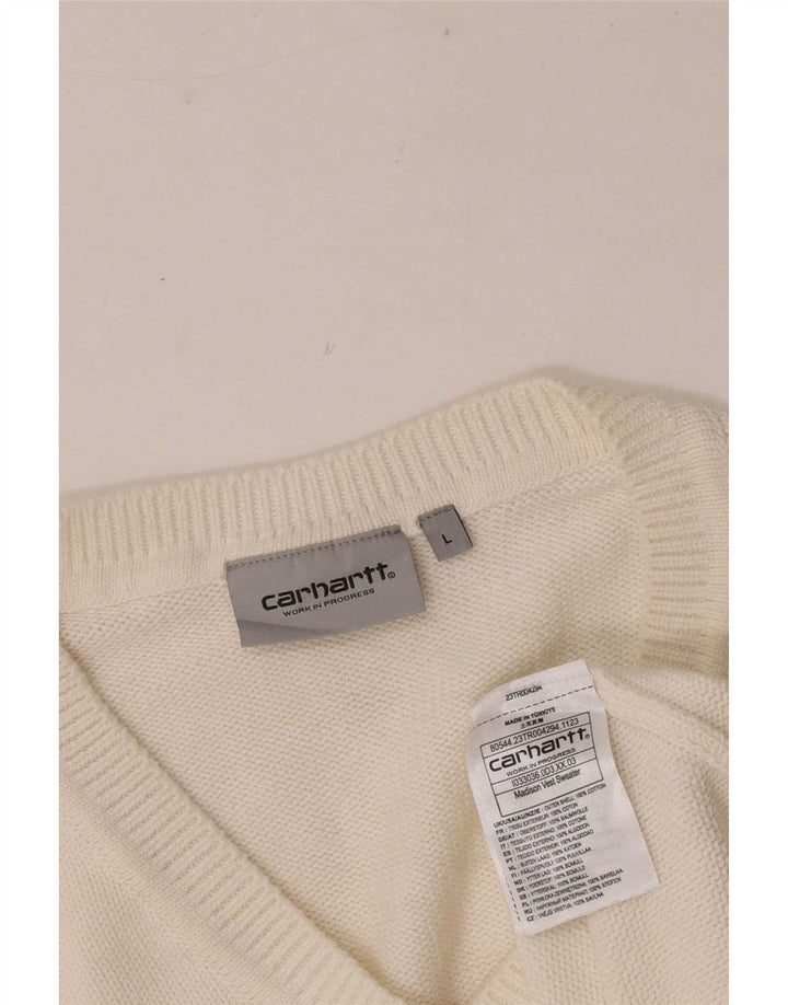 Ανδρικό γιλέκο Carhartt Tank Top μεγάλο λευκό βαμβακερό