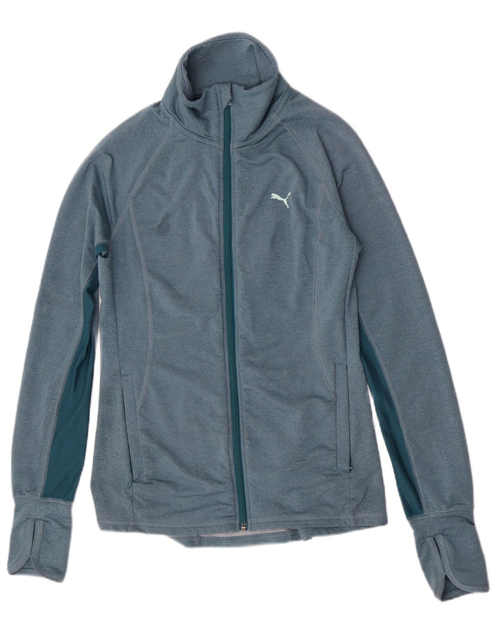 Γυναικεία αθλητική φόρμα Puma Top Jacket UK 8 Small Blue Colourblock Polyester
