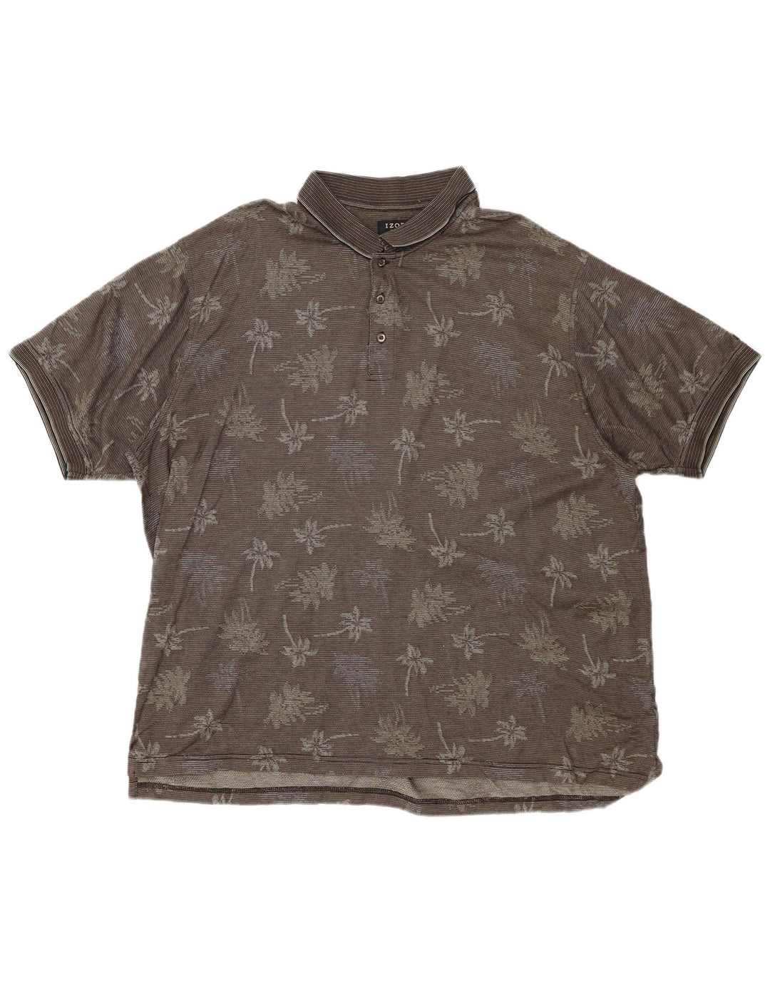 Ανδρικό πουκάμισο IZOD Golf Polo XL Γκρι φλοράλ βαμβακερό