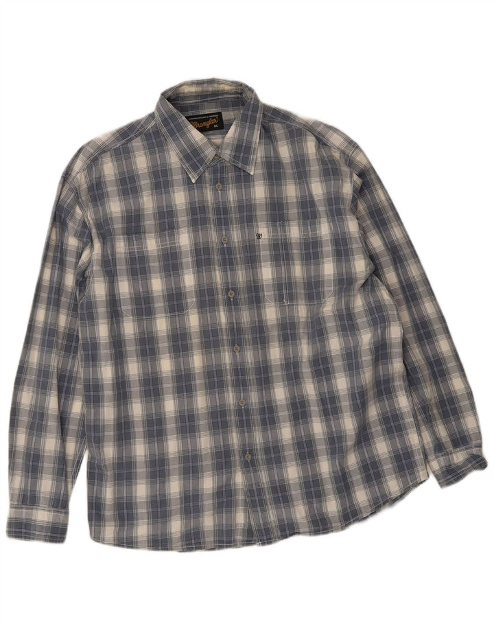 Ανδρικό πουκάμισο Wrangler XL Blue Check Cotton