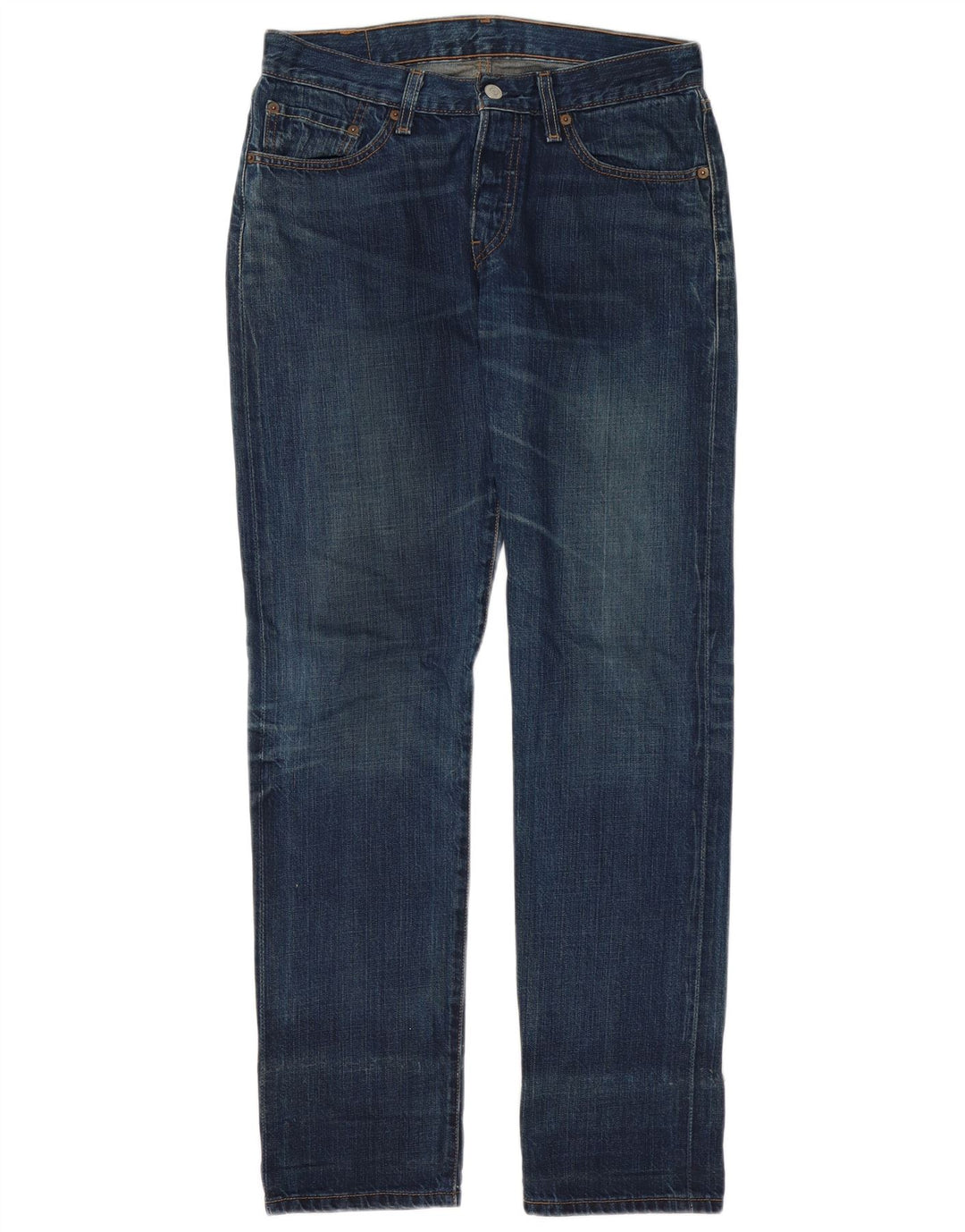 LEVI'S Γυναικείο τζιν 501 ίσιο W27 L32 Μπλε βαμβακερό