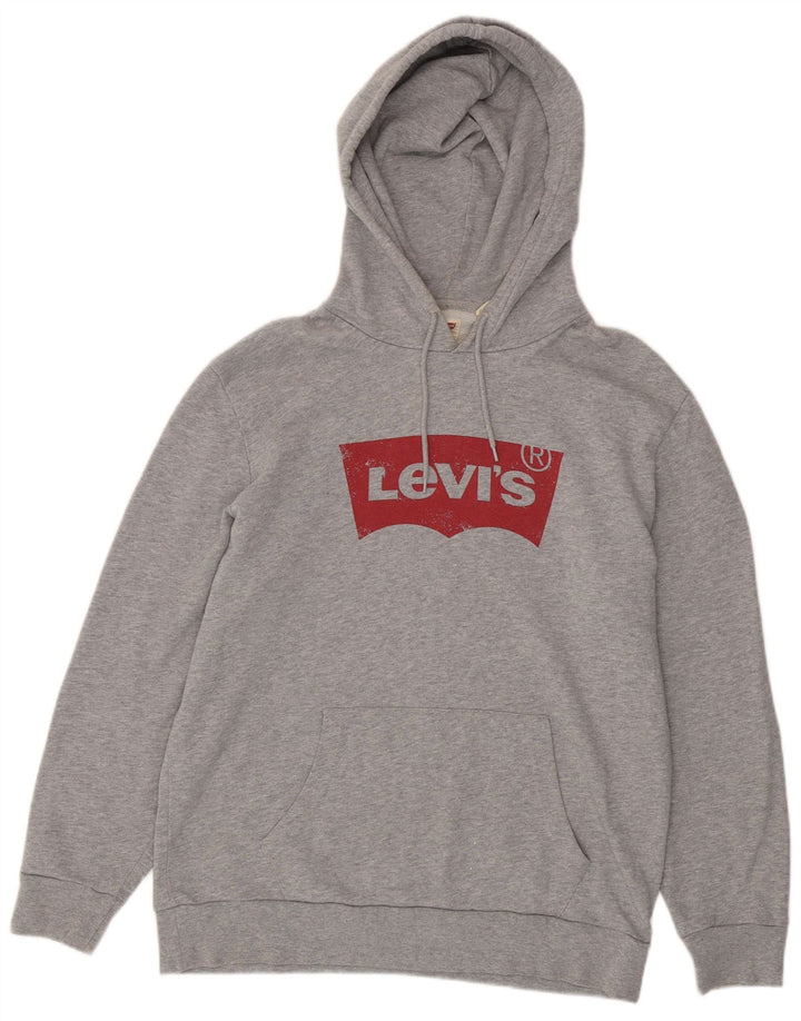 Ανδρικό γραφικό κουκούλα Levi's Βαμβακερό μεσαίο γκρι