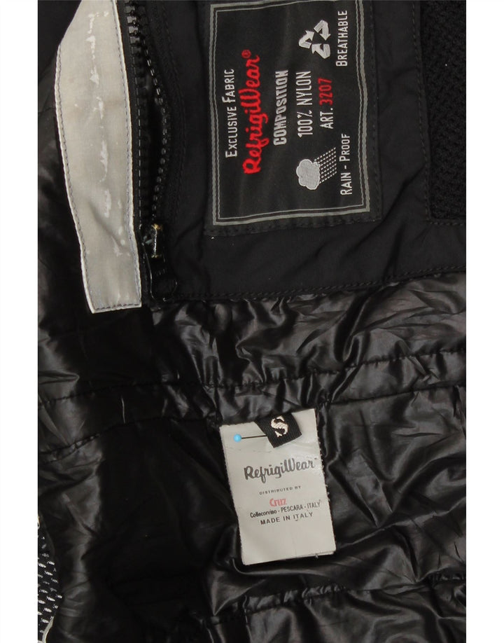 Refrigiwear Γυναικείο Bomber Jacket με κουκούλα UK 10 Small Black Nylon
