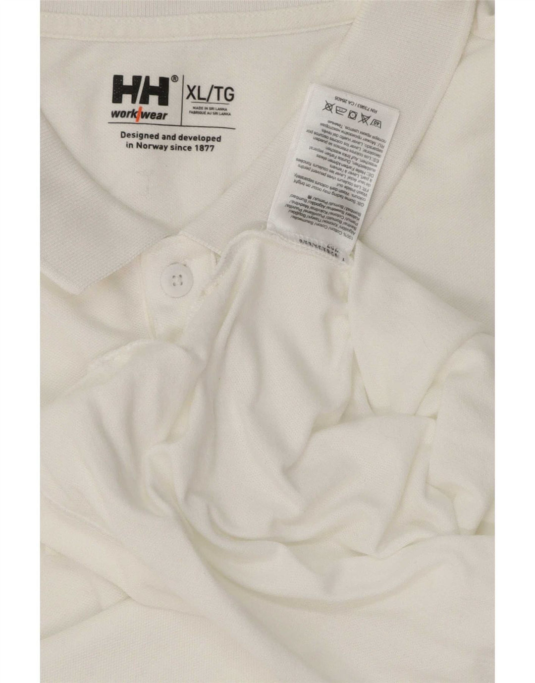 Helly Hansen Ανδρικό Πόλο Μπλουζάκι XL Λευκό βαμβακερό