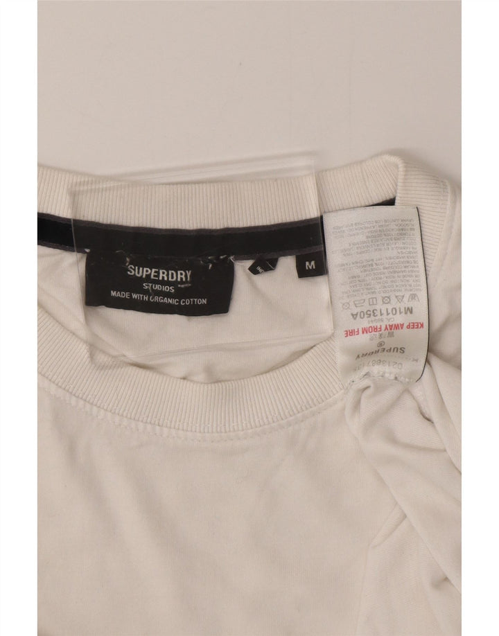 Ανδρικό T-Shirt SUPERDRY Top Βαμβακερό μεσαίο λευκό