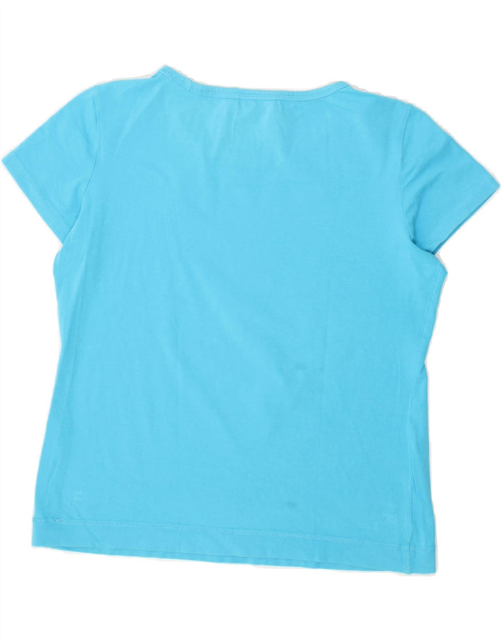 ADIDAS Womens T-Shirt Top UK 16 Large Blue Vintage Adidas and Second-Hand Adidas from Messina Hembry 