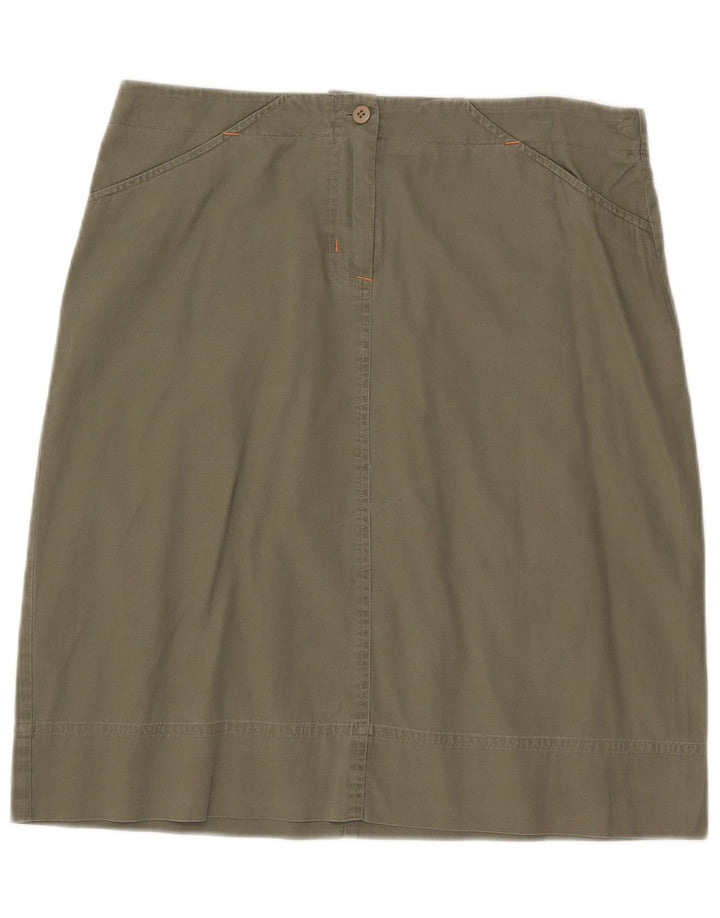 Awear Γυναικεία Φούστα Α σε γραμμή US 14 XL W33 Πράσινη Βαμβακερή