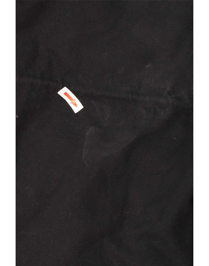 Billabong γυναικείο μπουφάν Parka με κουκούλα UK 14 μεσαίο μαύρο βαμβακερό