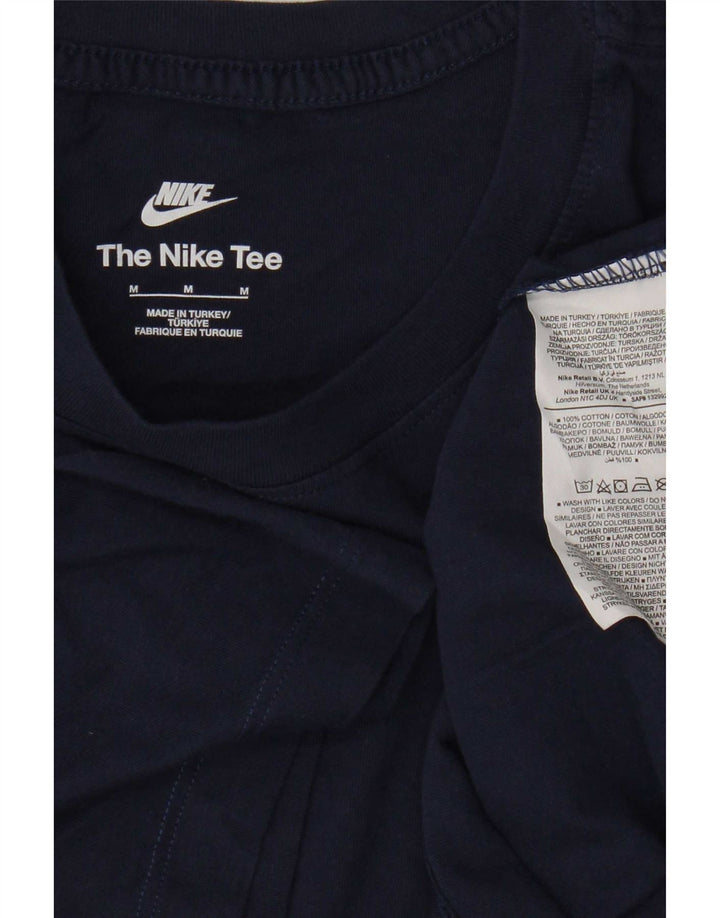Ανδρικό μπλουζάκι Nike, μεσαίο μπλε, βαμβακερό