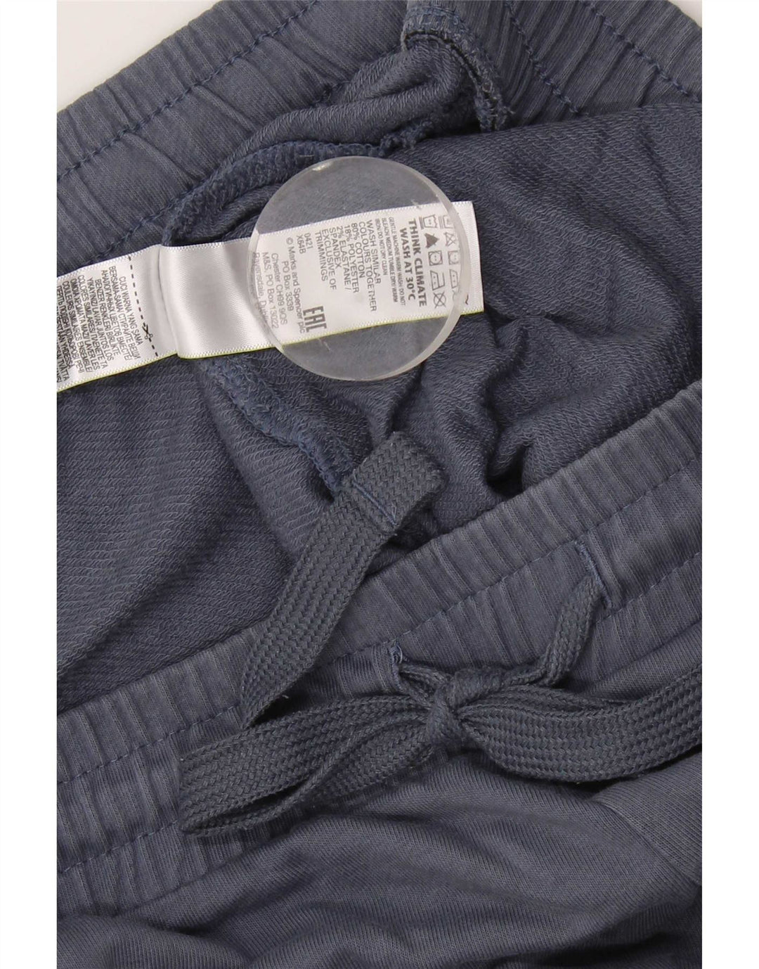 Ανδρική αθλητική φόρμα Marks & Spencer Παντελόνι μεγάλο μπλε βαμβακερό