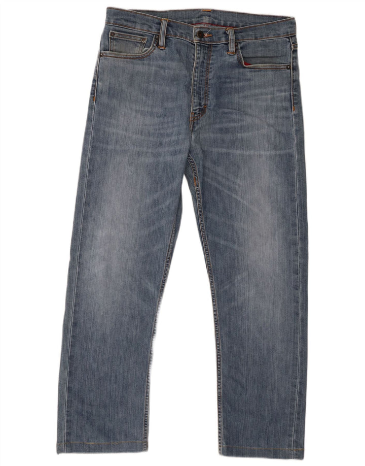 Levi's Mens 504 Straight Jeans W33 L27 Μπλε Βαμβακερό
