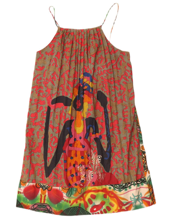 Desigual Womens Abstract Pattern Sundress EU 42 Μεγάλο πολύχρωμο