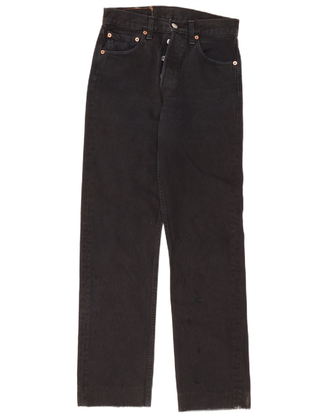 Levi's Womens 501 Straight Jeans W27 L30 Μαύρο