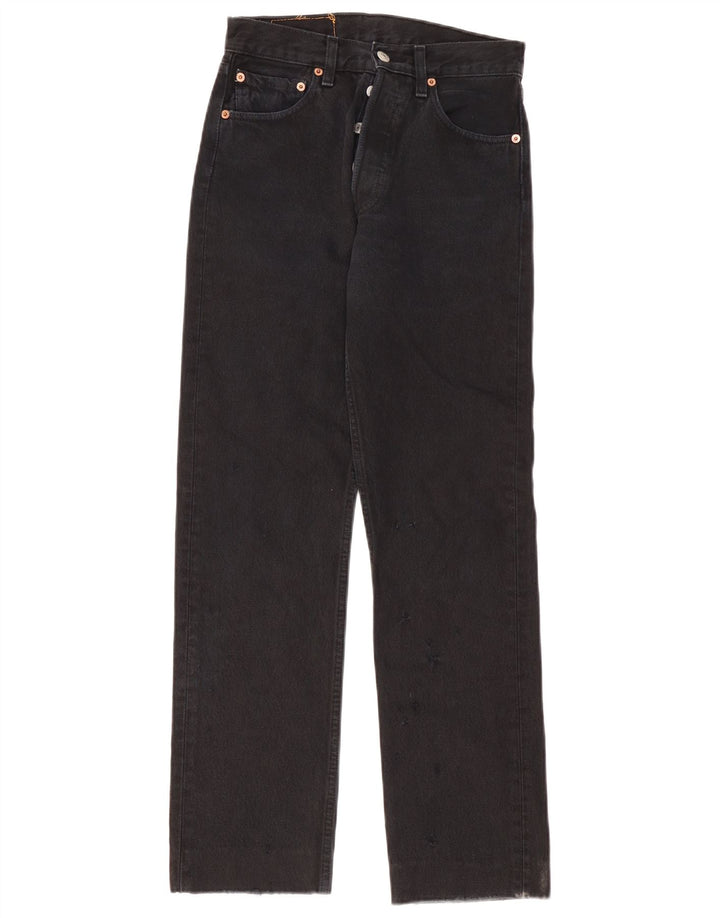 Levi's Womens 501 Straight Jeans W27 L30 Μαύρο