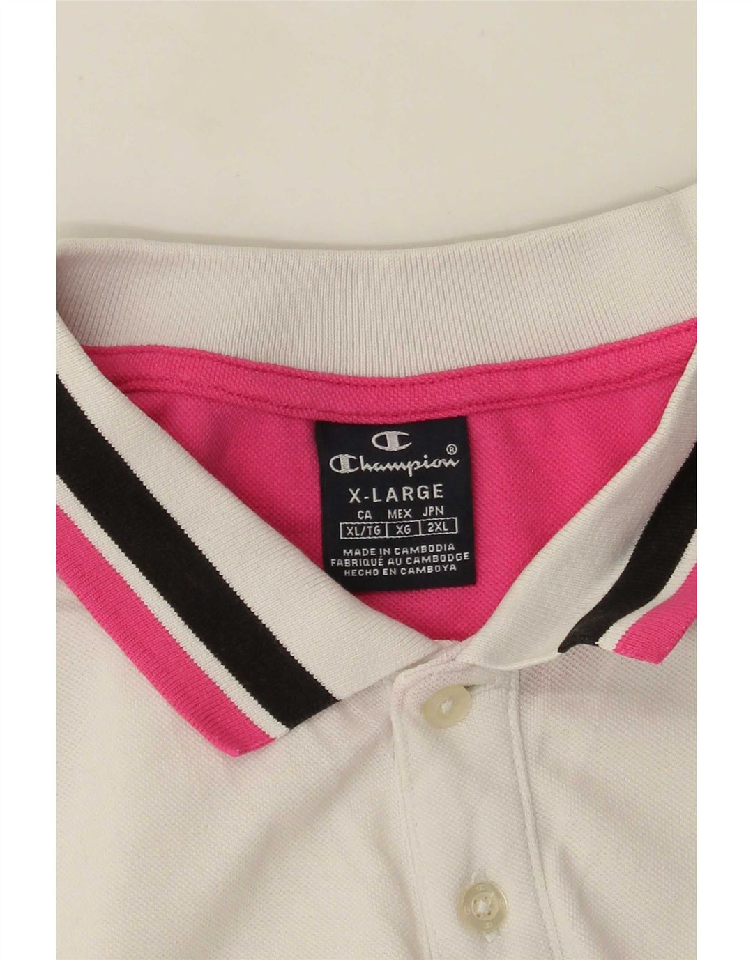 Champion γυναικείο μπλουζάκι πόλο UK 18 XL Λευκό