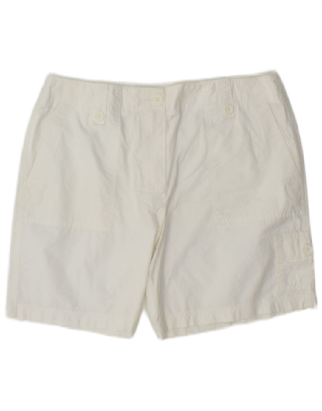 Marks & Spencer Γυναικείο Σορτς Cargo UK 12 Medium W32 Λευκό βαμβακερό