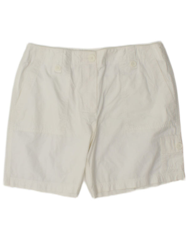 Marks & Spencer Γυναικείο Σορτς Cargo UK 12 Medium W32 Λευκό βαμβακερό