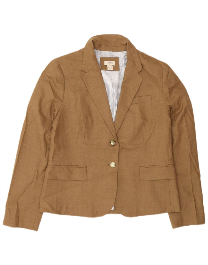 J. Crew Γυναικείο σακάκι σακάκι με 2 κουμπιά US 12 Μεγάλο μπεζ μαλλί
