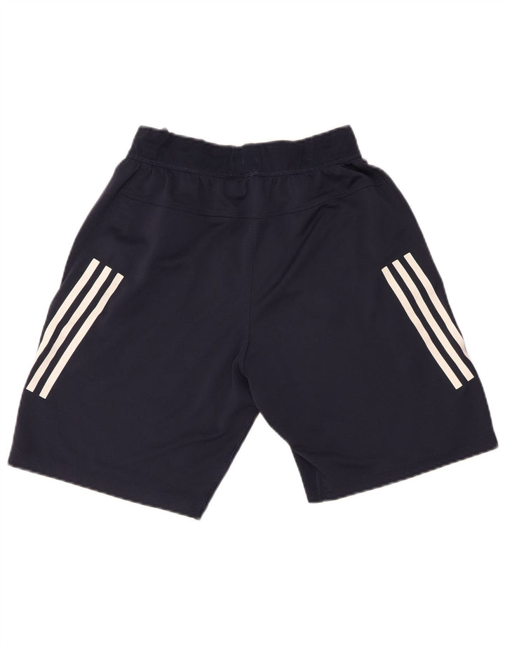 Adidas Boys Sport Short 7-8 Years Navy Blue Polyester