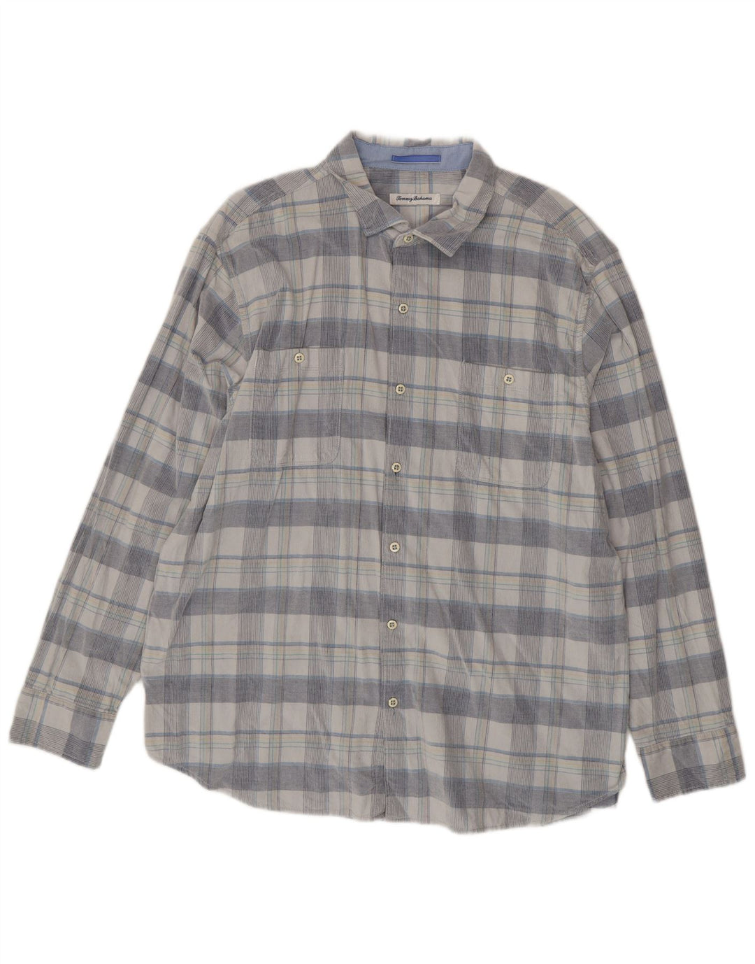 Ανδρικό πουκάμισο Tommy Bahama 2XL Blue Check Cotton