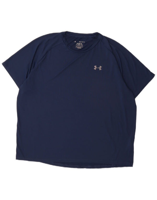 Under Armour Ανδρικό T-Shirt Top 2XL Navy Blue Polyester
