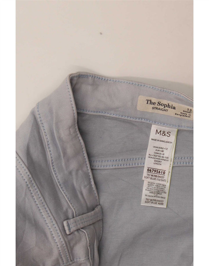 Marks & Spencer Γυναικείο κοντό καθημερινό παντελόνι UK 12 Medium W30 L30 Blue