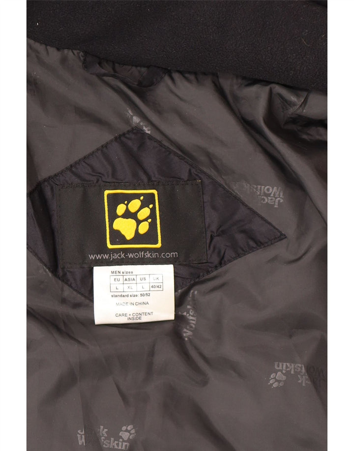 Jack Wolfskin Ανδρικό μπουφάν με επένδυση UK 40/42 μεγάλο μαύρο πολυεστέρα