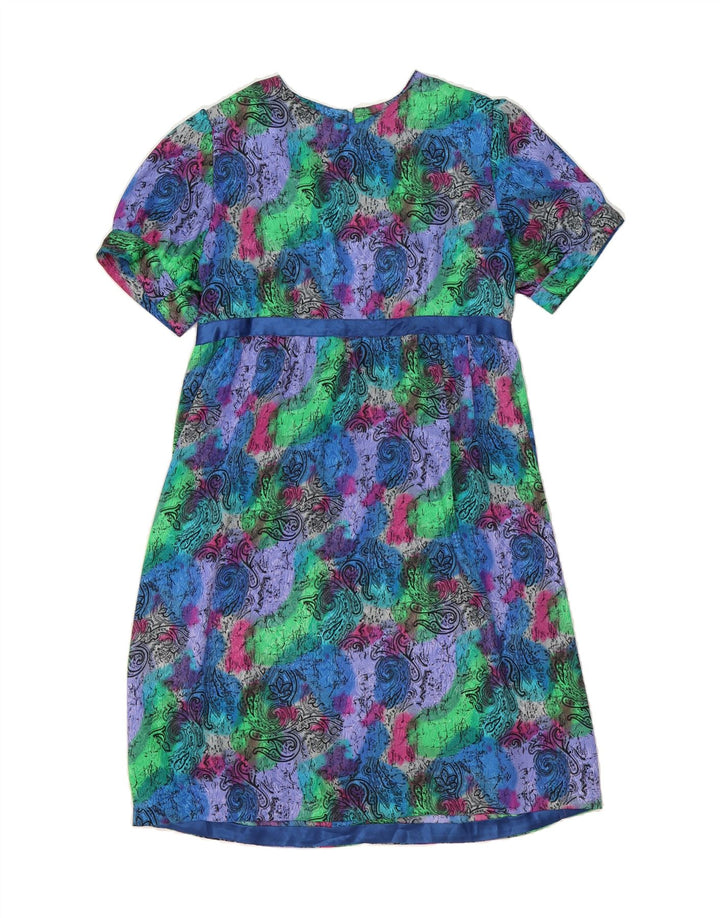 VINTAGE Womens Basic Dress UK 14 Medium Multicoloured Floral Vintage Vintage and Second-Hand Vintage from Messina Hembry 
