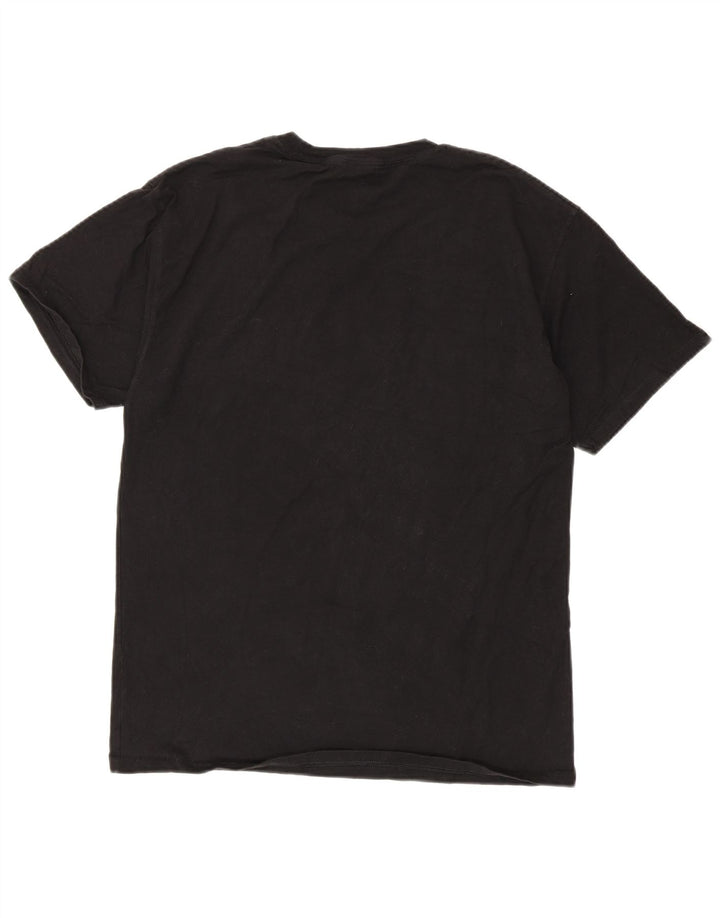 Ανδρικό γραφικό T-Shirt Champion Top μεγάλο μαύρο βαμβακερό
