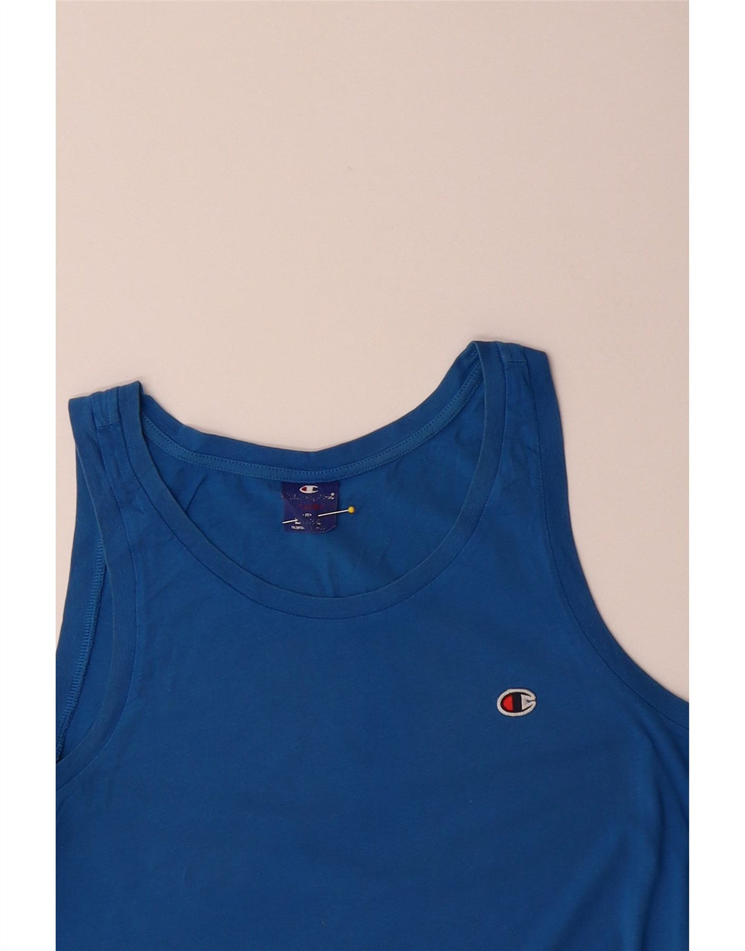 CHAMPION Womens Vest Top UK 16 Large Blue