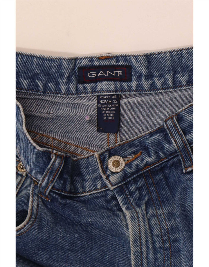 Ανδρικό τζιν Gant Tapered W34 L32 Μπλε βαμβακερό