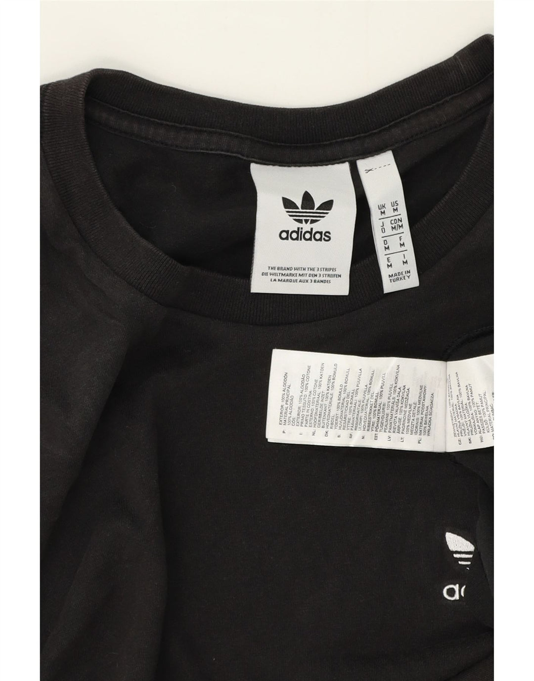 Ανδρικό T-Shirt ADIDAS Top Μεσαίο μαύρο βαμβακερό