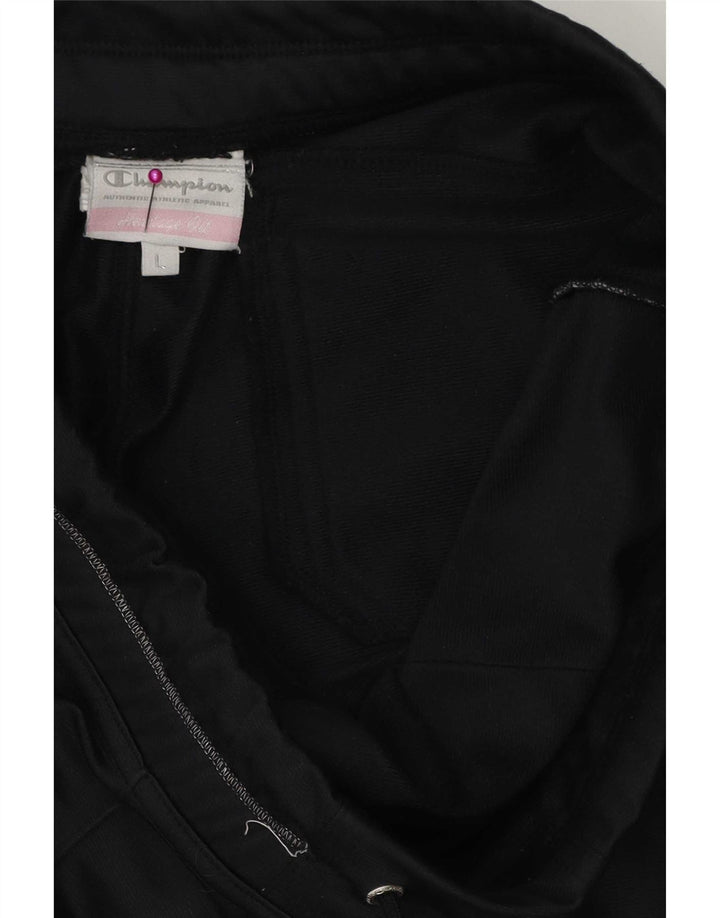 Champion Γυναικεία αθλητική φόρμα Παντελόνι UK 14 Large Μαύρο Πολυεστέρας