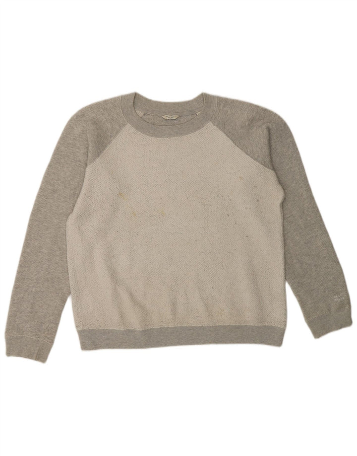 Jack Wills Γυναικεία φούτερ Crop Jumper UK 12 Medium Grey Cotton