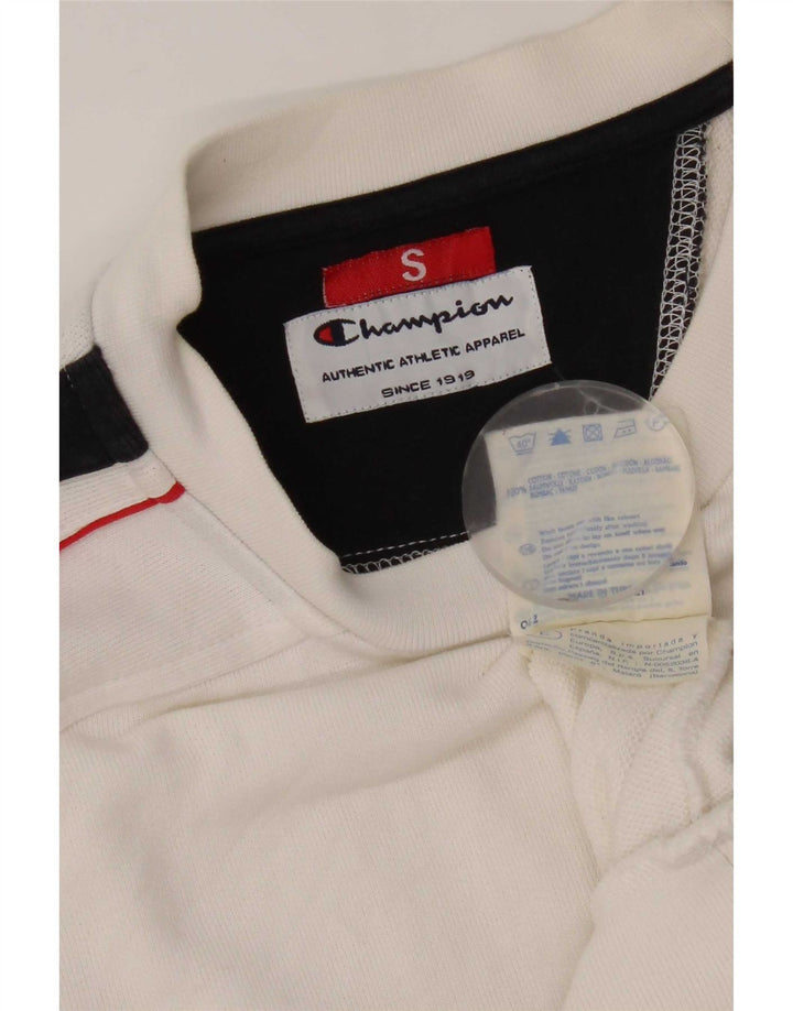 Champion Ανδρικό γραφικό φούτερ Jumper Small White Colourblock Βαμβακερό