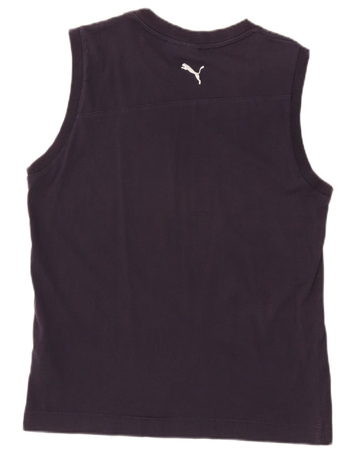 Ανδρικό γραφικό γιλέκο Puma Large Navy Blue