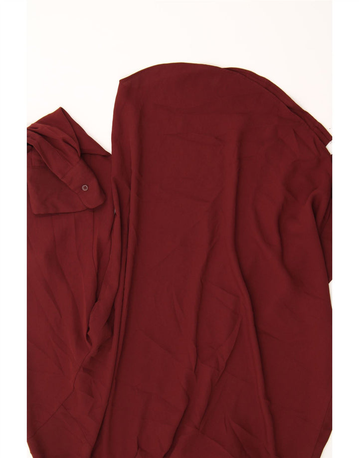 MOSSIMO Womens Shirt Blouse UK 14 Medium Red Polyester Vintage Mossimo and Second-Hand Mossimo from Messina Hembry 