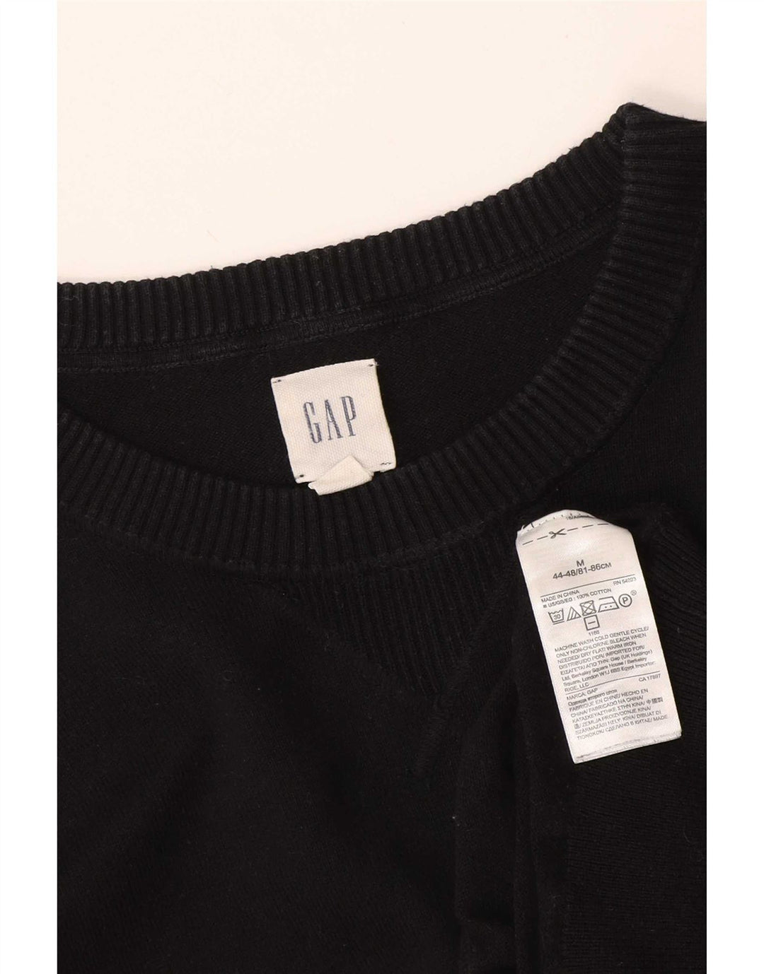 Ανδρικό πουλόβερ Gap Crew Neck Jumper Μικρό μαύρο βαμβακερό