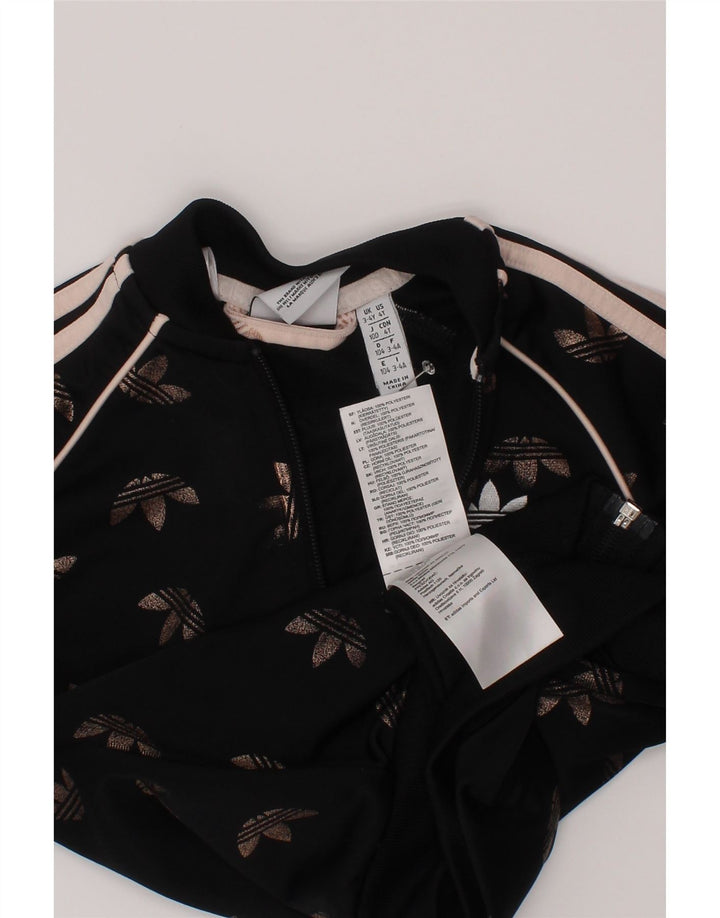 Adidas Graphic αθλητική φόρμα Adidas Top Jacket 3-4 Years Black Polyester