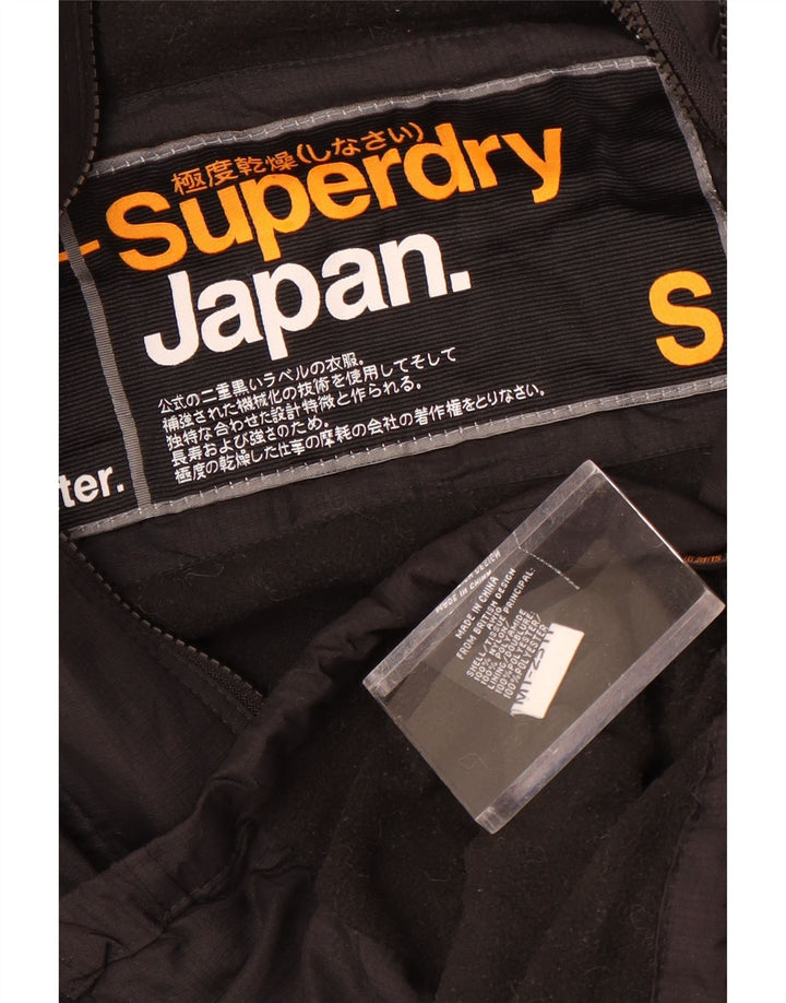 Ανδρικό μπουφάν με κουκούλα Superdry UK 36 Small Black Nylon