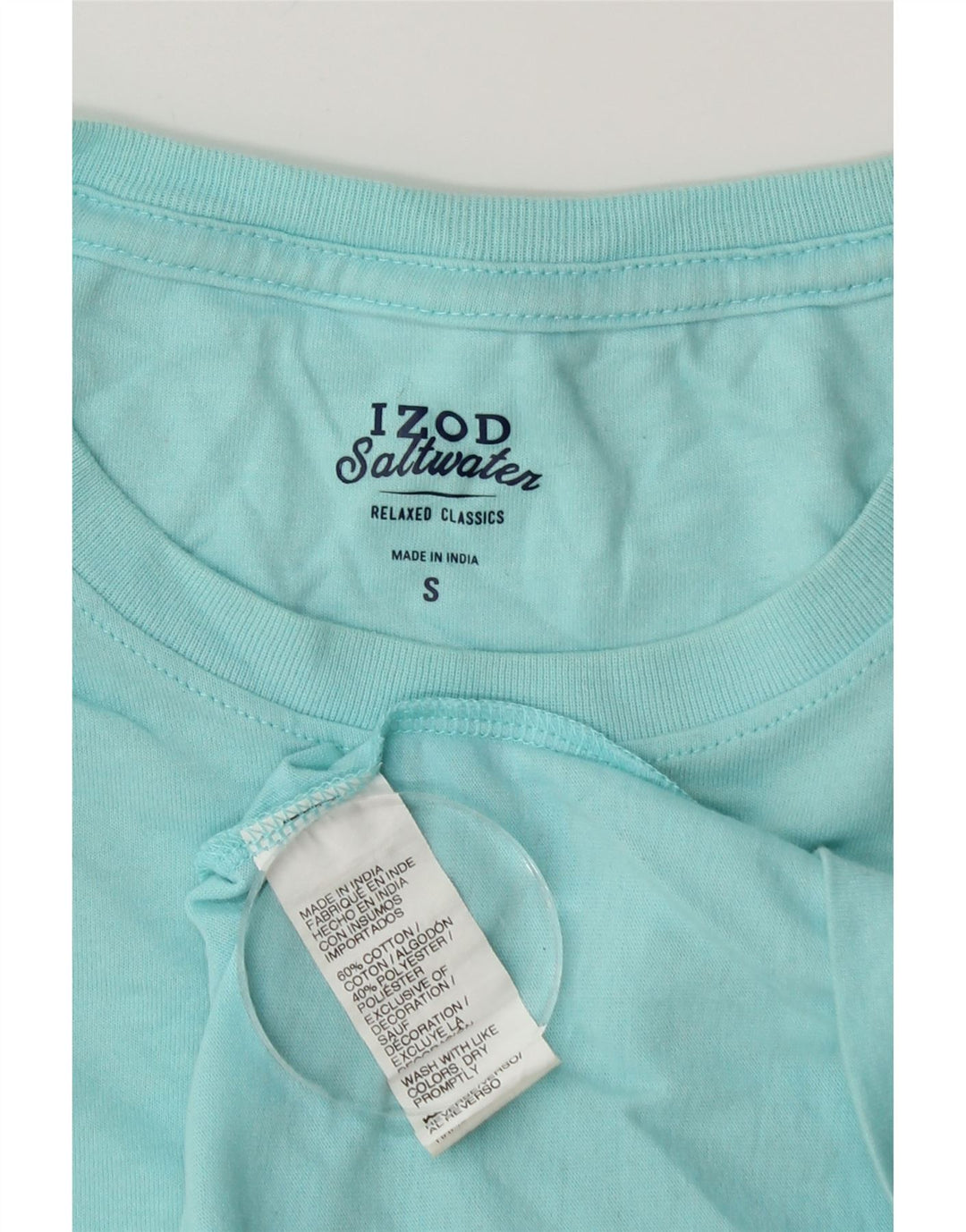 Ανδρικό μπλουζάκι με αλμυρό νερό IZOD Top Small Blue βαμβακερό