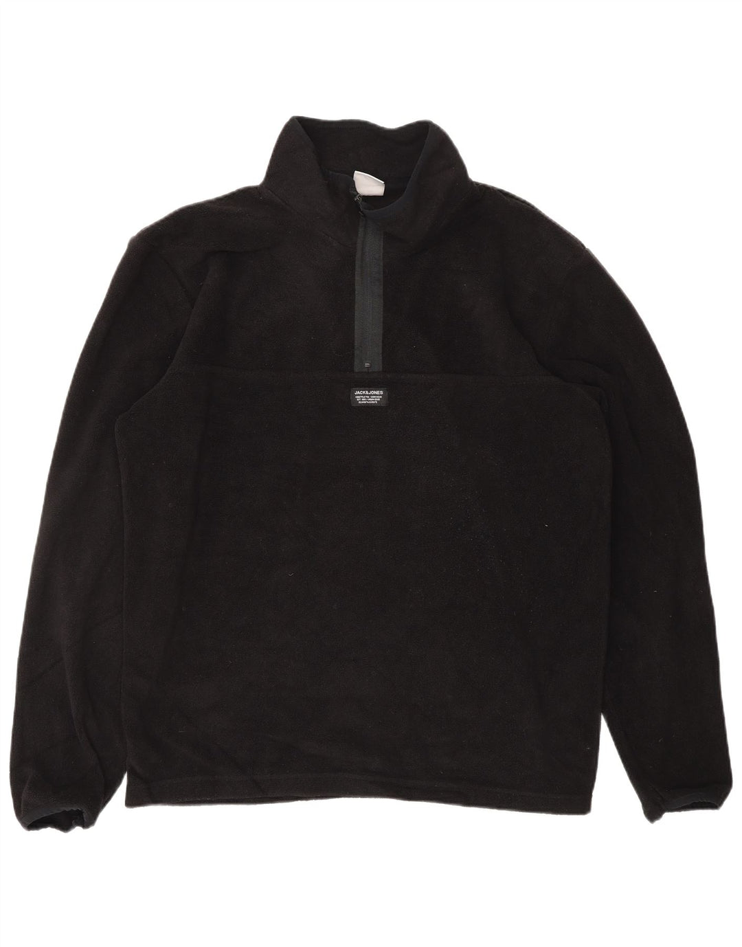 JACK & JONES Ανδρικό φερμουάρ Fleece Jumper XL Μαύρος πολυεστέρας