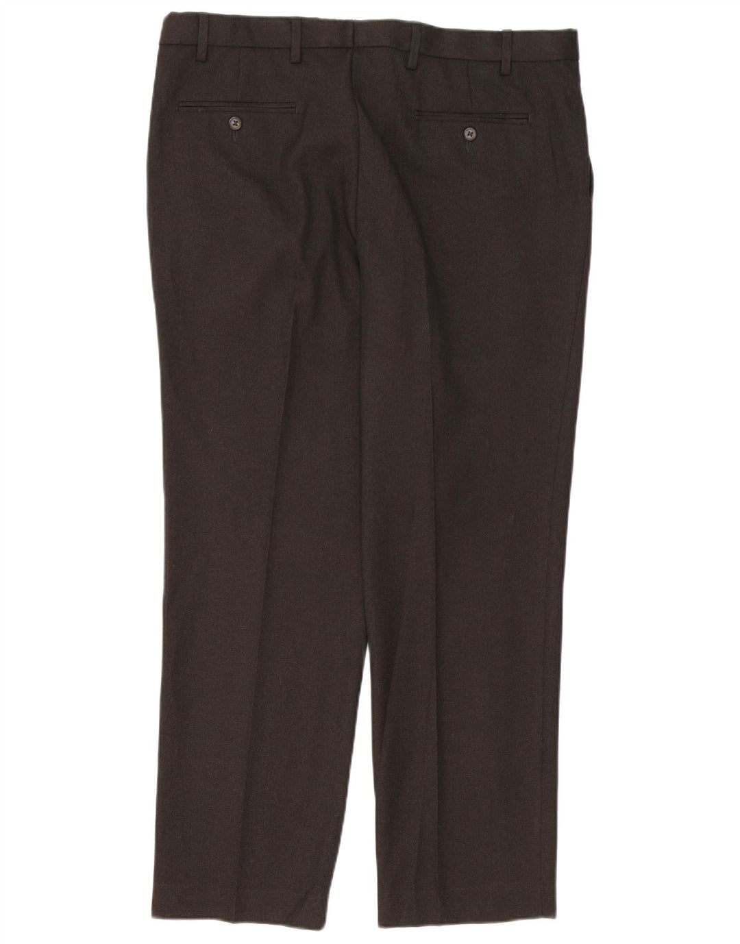 Marks & Spencer Ανδρικό ίσιο κανονικό παντελόνι W38 L31 καφέ πολυεστέρας