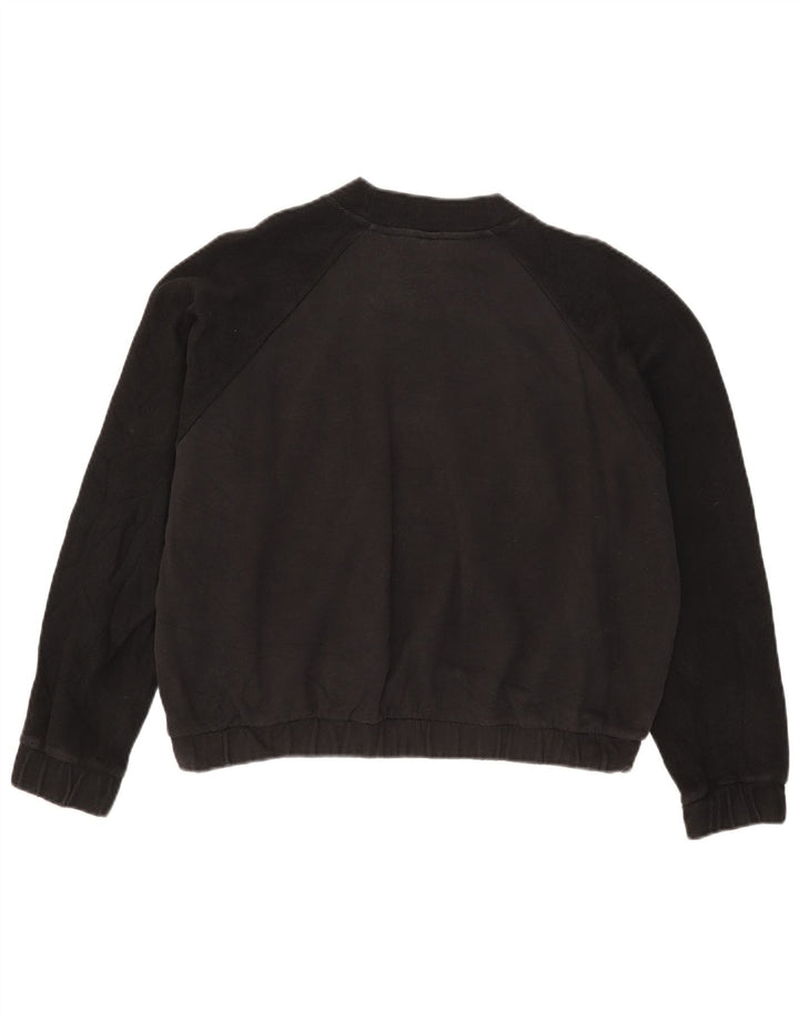 Γυναικεία φούτερ Adidas Crop Jumper UK 14 Medium Black Colourblock