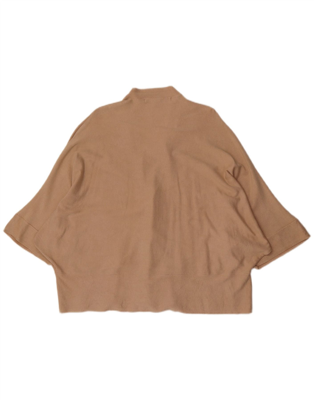 Zara Γυναικείο πουλόβερ ανοιχτό Batwing ανοιχτό UK 14 Medium Beige