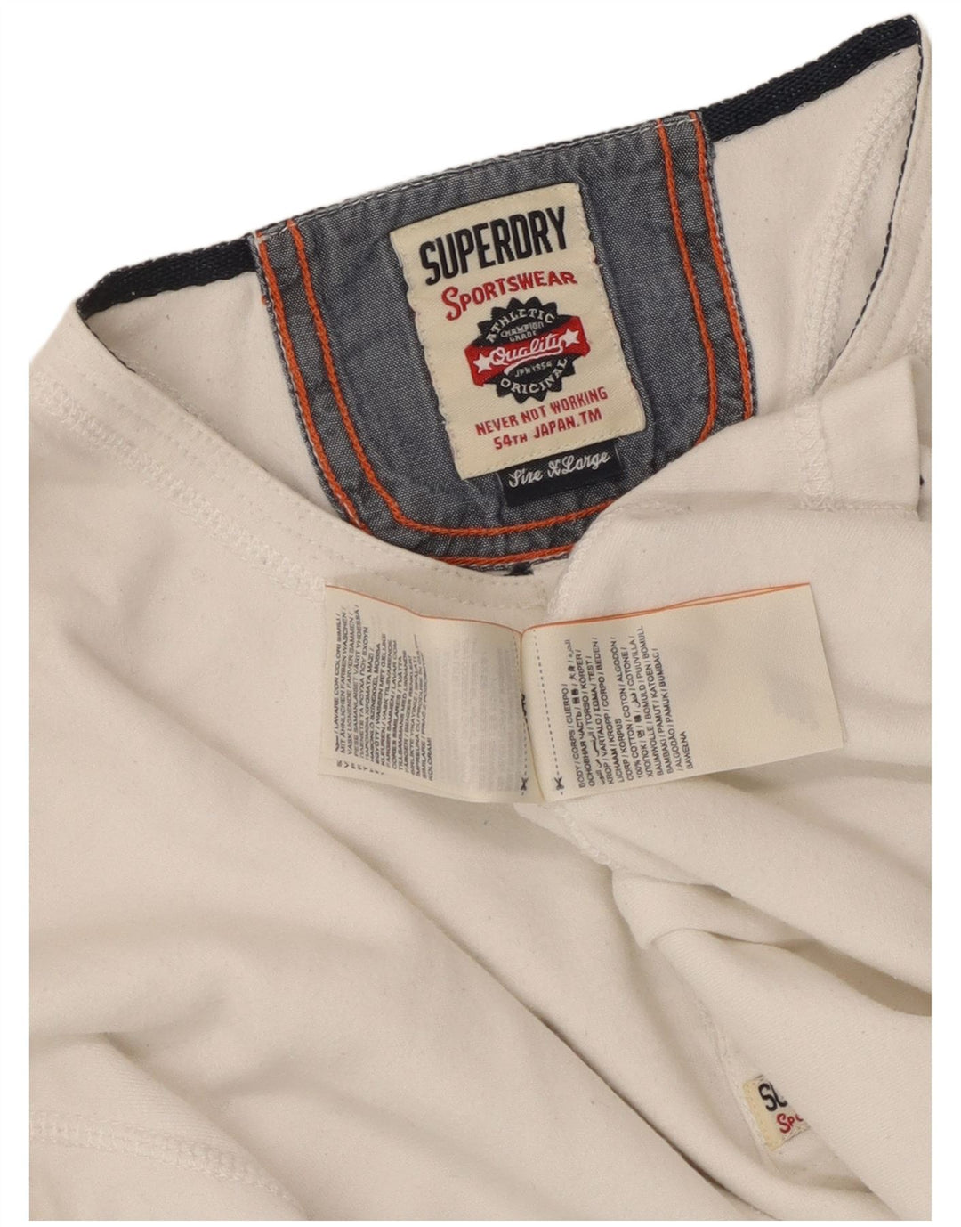 Superdry Ανδρικό τοπ Henley μακρυμάνικο XL λευκό βαμβακερό