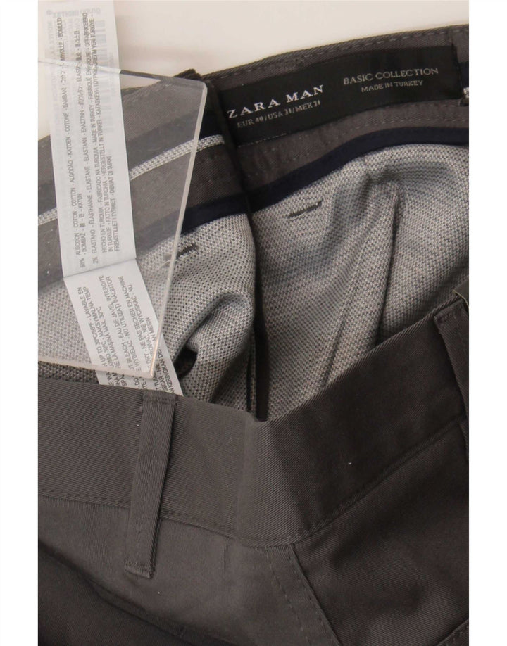 Zara Ανδρικό σορτς Chino EU 40 Medium W31 Γκρι βαμβακερό