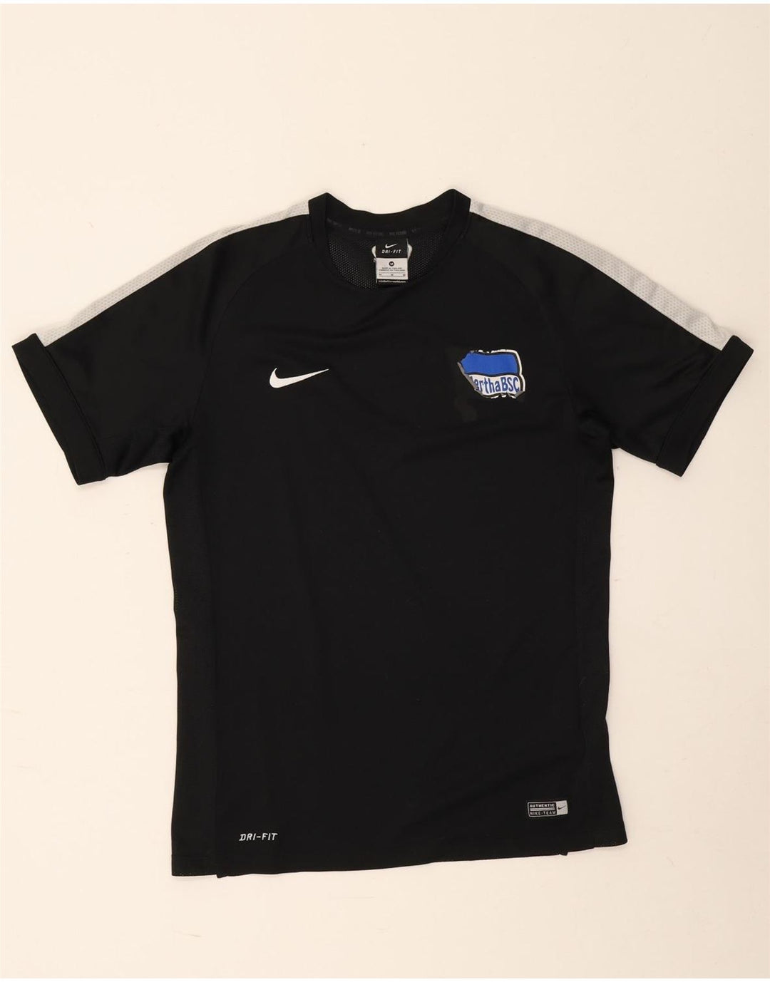 Ανδρικό γραφικό μπλουζάκι Nike Dri Fit Τοπ μεσαίου μαύρου χρώματος πολυεστέρας
