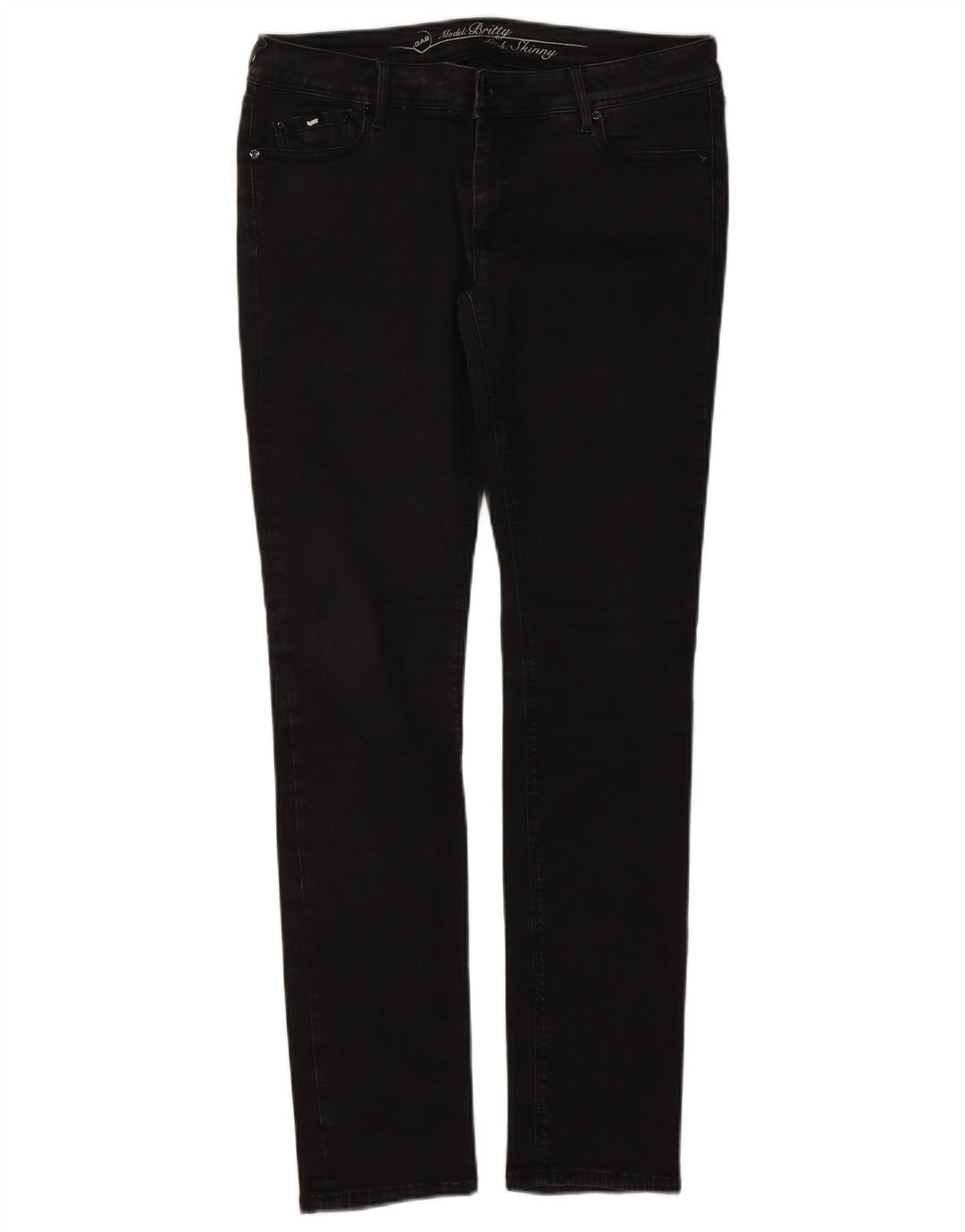Gas Γυναικείο Slim Jeans W34 L32 Μαύρο